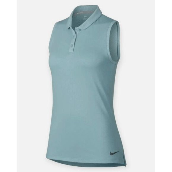 Nike Tops - NEW Women's Small NIKE Dry Polo Golf Sleeveless Top Teal 884843 452